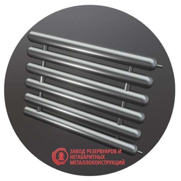 Регистры отопления шестирядные РСЭ-6x89x3.0-5000 мм