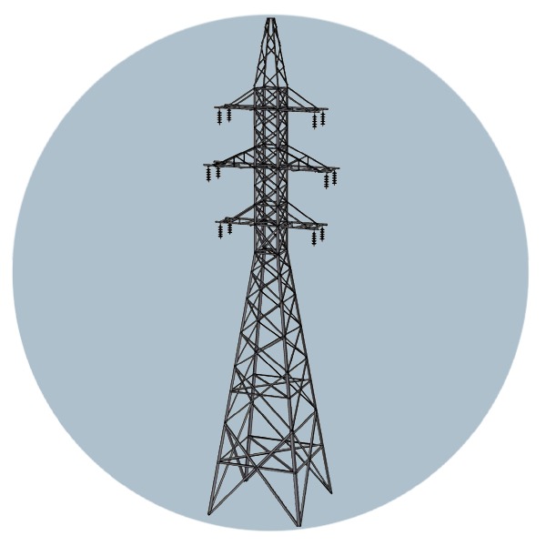 Унифицированная анкерно-угловая опора 1У110-2+15